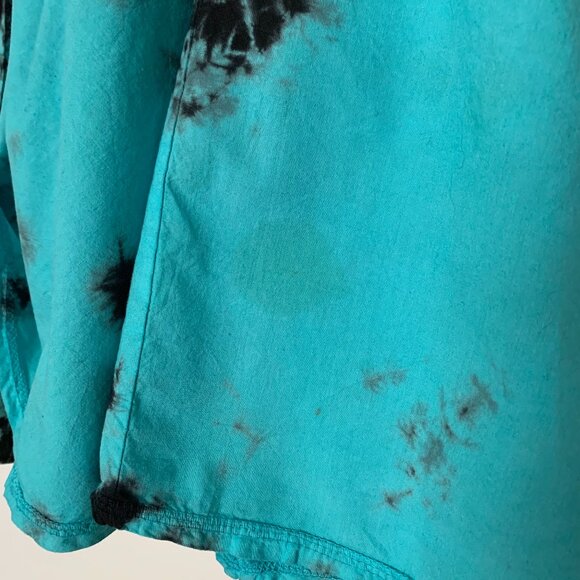 Vintage 90’s Punk Goth Whimsigoth Black Teal Dress Witch Sultry Fairy Rad - Picture 13 of 16